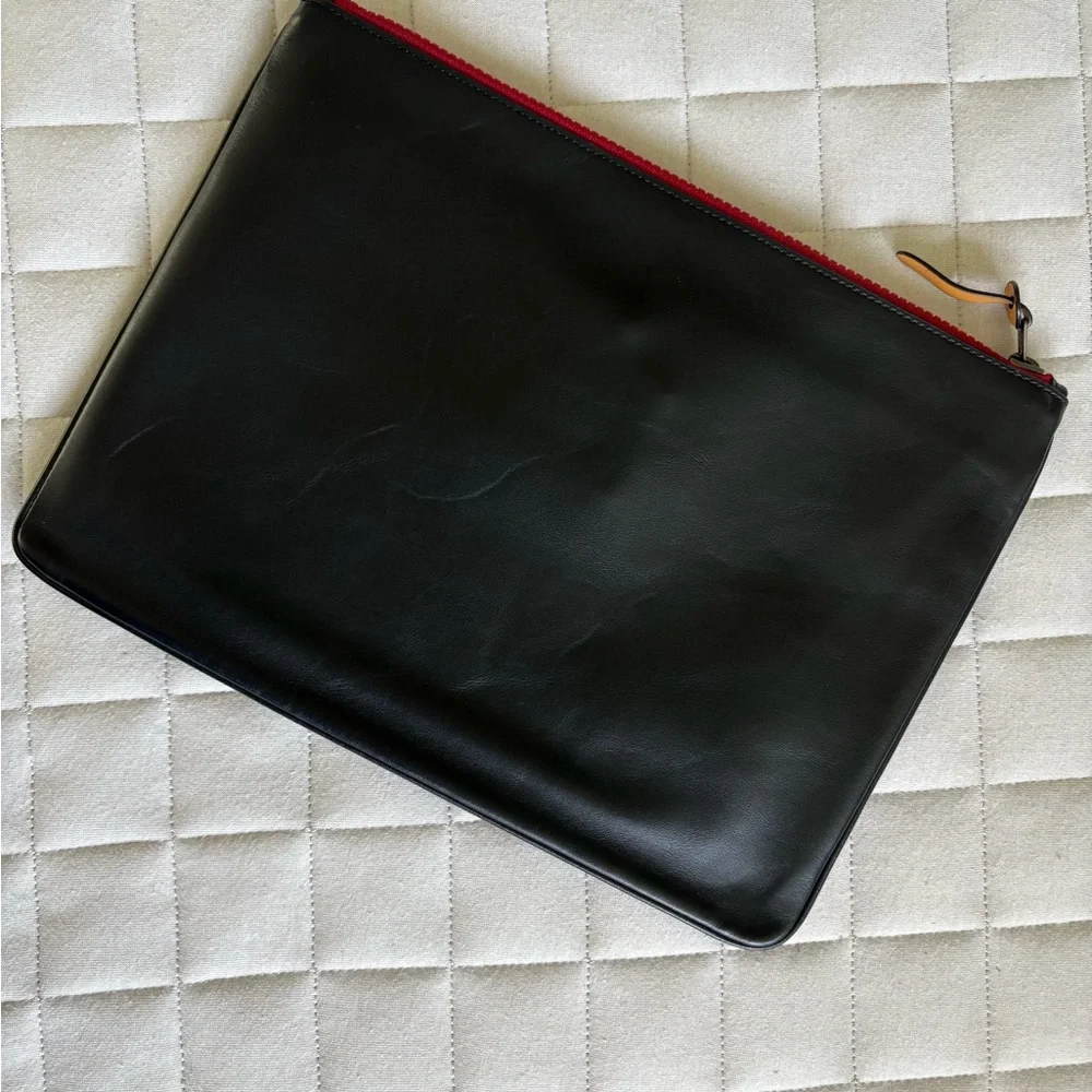 Coach Black Tablet Case/Pouch with Colorful Logo